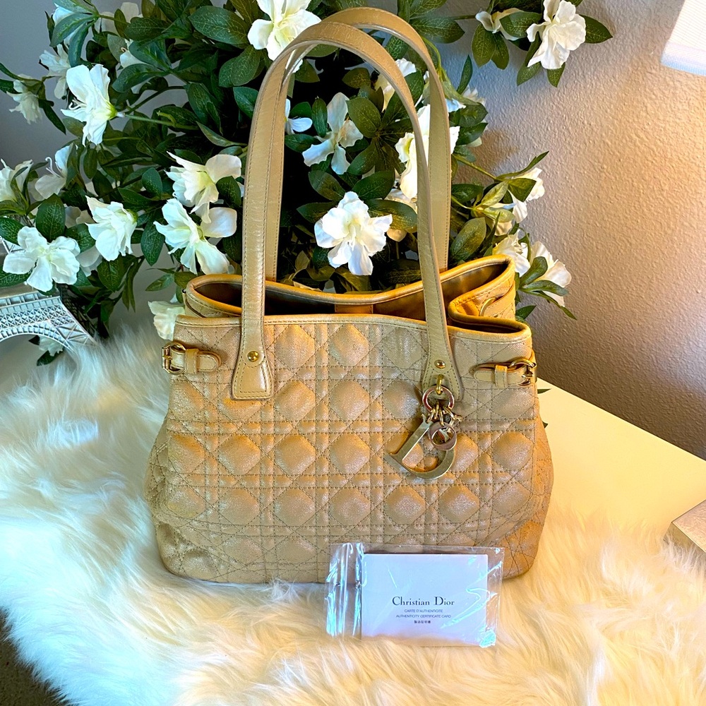 Christian Dior Small /Medium Cannage Panarea Tote